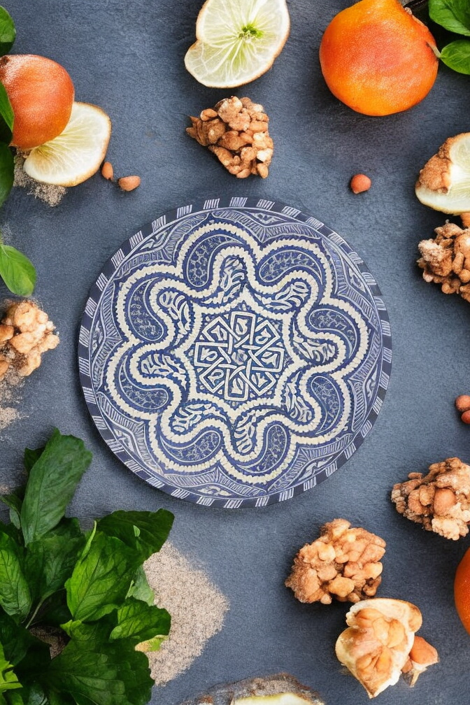 Moroccan Handcrafted Ceramic Snack Plate